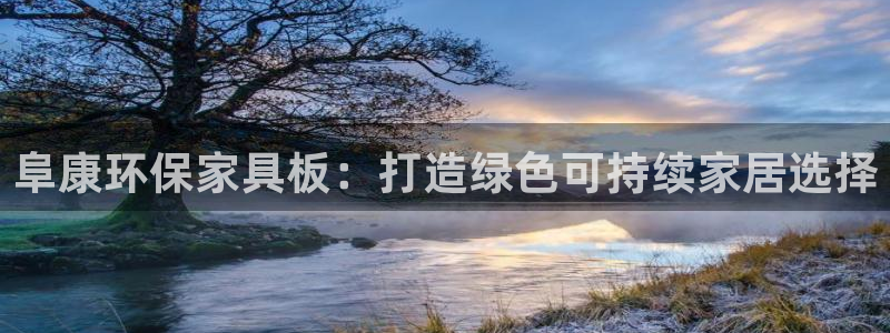 沐鸣2官方注册中心：阜康环保家具板：打造绿色可持续家居选择